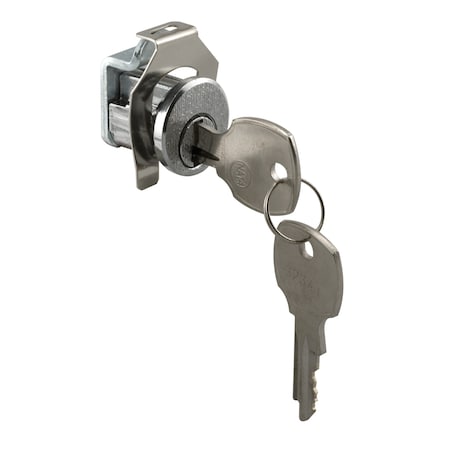 Prime-Line 5-Pin Tumbler Diecast Nickel-Plated Mailbox Lock, Florence S 4315